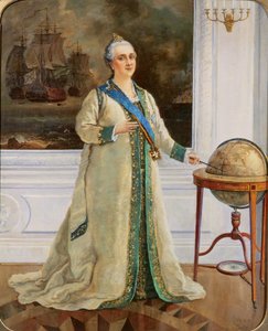 La emperatriz Catalina II (1729-96) en traje de gala de Sergei Varlenovich Pen