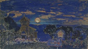 Diseño de escenario para la ópera Kashchey el inmortal de N. Rimsky-Korsakov, 1902