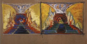Diseño de Escenario para la Ópera El Gallo de Oro de N. Rimsky-Korsakov