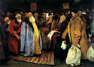 Llegada de un voivoda, 1907 de Sergei Vasilyevich Ivanov