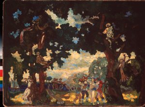 Arlequinada (los personajes de la Commedia dell