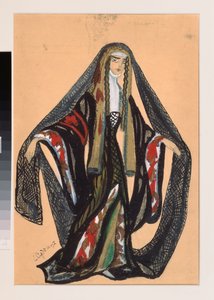 Costume preparatoire pour la piece de théâtre "Le triomphe des Etats" de A Bobrishchev Pouchkine (Bobrishchev-Pouchkine) (Diseño de vestuario para la obra de teatro El triunfo de los Estados de A Bobrishchev-Pushkin (Bobrishchev Pushkin) - Oeuvre de Sergei