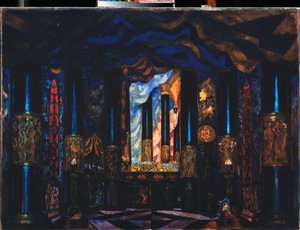 Decorado para la obra de teatro "De l