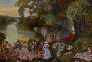 Fiesta pública, 1906 de Sergei Yurievich Sudeykin