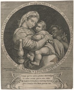 madonna della sedia María con Christuskind y Johannes de Doper de Servatius Raeven