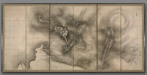 Dragón y tigre de Sesson Shukei