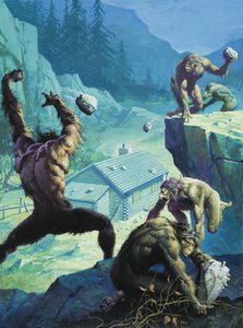 Big Foot, or legendary American Man-Apes (gouache sobre papel) de Severino Baraldi