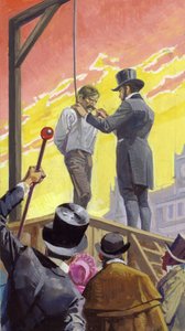 Burke y Hare, ladrones de tumbas y asesinos (gouache sobre papel)