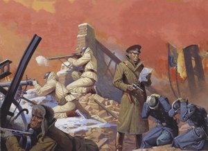 El general Georgi Zhukov, durante el ataque final a Berlín de Severino Baraldi