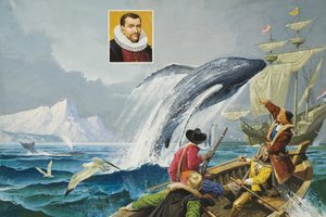 Henry Hudson (c.1570-1611) (gouache sobre papel) de Severino Baraldi