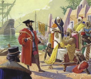 Vasco de Gama (1469-1524) (gouache sobre papel)