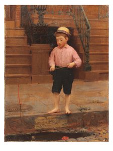 Niño pescando en 58 ½ East 10th Street, 1871