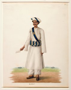 Harkarah con una carta, c.1846 de Shaik Muhammad Amir of Karraya