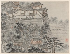 Doce vistas de la colina del tigre, Suzhou: La terraza de los cinco sabios
