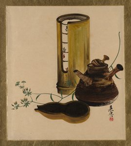 Pinturas de Laca de Varios Temas: Juego de Té Sencha