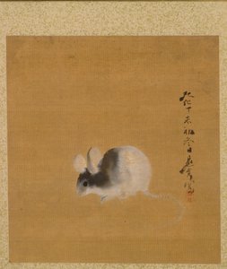 Ratón del Álbum de Pinturas de Shibata Zeshin