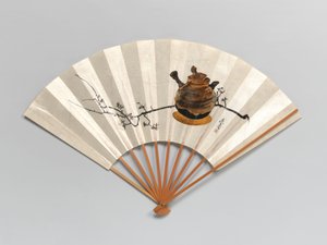 Rama de ciruelo y tetera