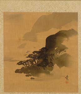 Shoreline with Birds from Album of Paintings by the Venerable Zeshin de Shibata Zeshin