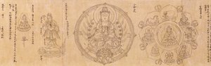 Divinidades budistas en dos volúmenes de Shinkaku