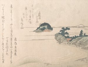 Isla Tortuga y Fujiyama, siglo XIX de Shinsai