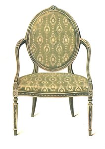 Silla pintada, 1908 de Shirley Charles Llewellyn Slocombe