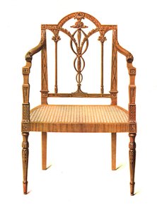 Silla de madera satinada, 1908
