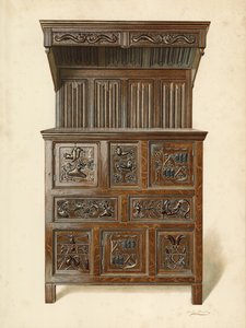 Bufé de Sir John Wynne, en posesión del Conde de Carrington de Shirley Charles Llewellyn Slocombe