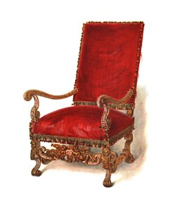 Silla tapizada de Shirley Charles Llewellyn Slocombe