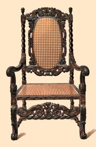 Silla de nogal, 1905 de Shirley Charles Llewellyn Slocombe