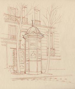 Columna publicitaria, París, Francia, 1951