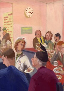 Interior de café, Londres de Shirley Markham