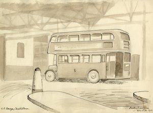 L.T. Garage, Chalk Farm, 1950