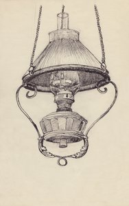 Lámpara de parafina, c1950 de Shirley Markham