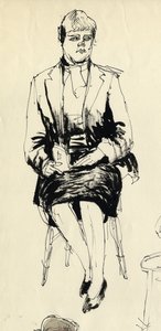 Mujer sentada, 1953. de Shirley Markham