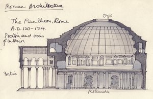 El Panteón, Roma, Italia, 1951 de Shirley Markham