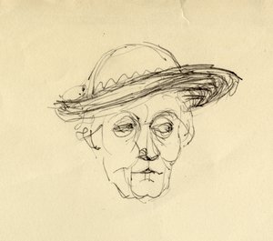 Mujer con sombrero, 1953 de Shirley Markham