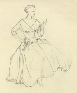 Mujer con collar, c. 1952 de Shirley Markham