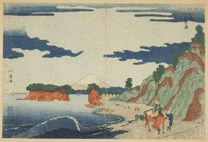 Playa Shichiri en Enoshima (Enoshima Shichirigahama) de Shotei Hokuju
