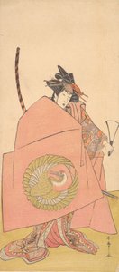 Un Actor No Identificado en el Acto Onna Woman Shibaraku Wait-a-Moment, ca. 1780 de Shunsho