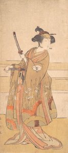 Onoe Tamizo como una mujer samurái, ca. 1775 o 1776