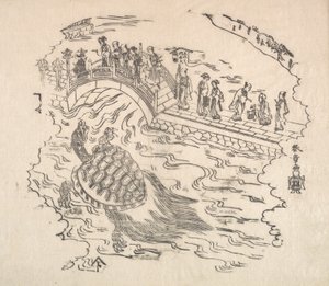 Shinabazu Benten Kaicho: Ceremonia de adoración a Benten en el templo Shinabazu de Shunsho
