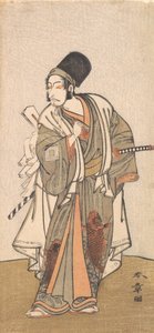 Figura de pie de un actor de la familia Ichikawa, probablemente Danjuro IV, 1726-1792 de Shunsho