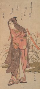 El actor Ichikawa Monosuke o Ichikawa Omezo en papel femenino