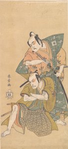 El actor Ichikawa Yaozo II como un samurái, ca. 1765 de Shunsho