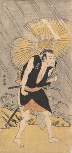 El actor Nakamura Nakazo en el papel de Ono Sadakuro, ca. 1766 de Shunsho