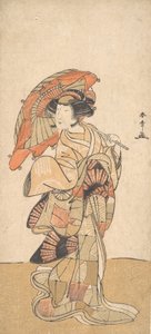El primer Nakamura Tomijuro como una bailarina, fechado en octubre o noviembre de 1778 de Shunsho