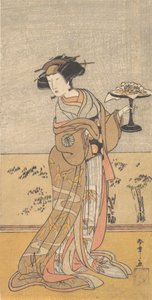 El primer Nakamura Tomijuro en el papel de Shigenoi, décimo mes, 1777