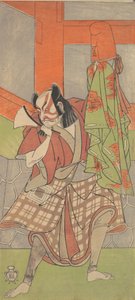 El cuarto Ichikawa Danjuro en el papel de Yahei-byoe Munekiyo, 12º mes, 1768 de Shunsho