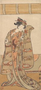 El Cuarto Iwai Hanshiro como Mujer, 1773 o 1774 de Shunsho