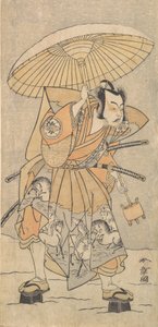 El Segundo Nakamura Juzo como un Samurai, 1773 o 1774 de Shunsho